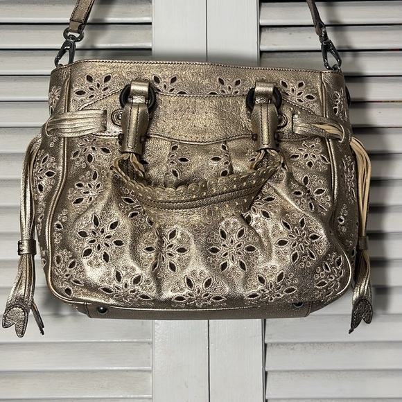 Salvatore Ferragamo EUC Limited Gold 2 Way Bag - Picture 7 of 11